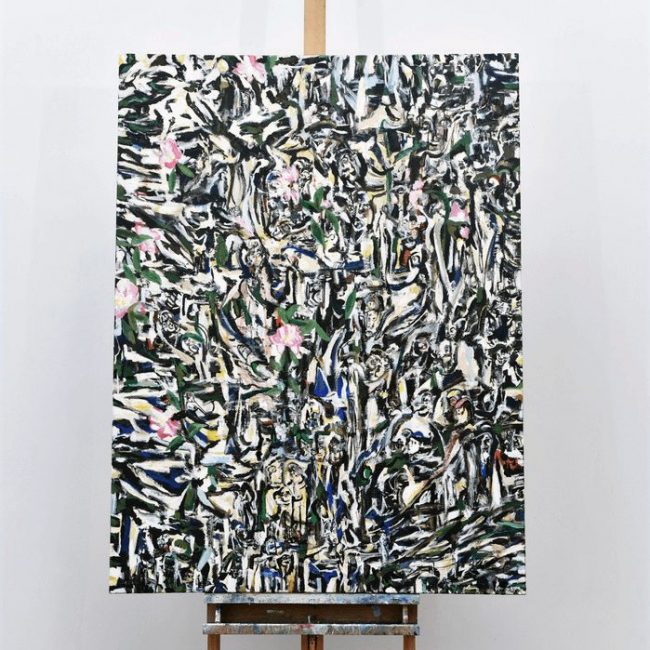 The beginnings end, 2006 acrylic on canvas 48 x 36 in.