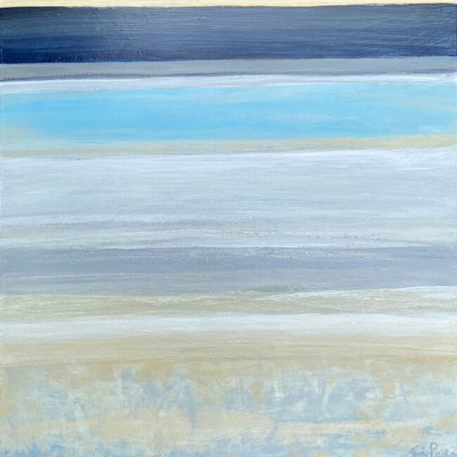 That's All It Is, 2024 Acrylic, ink and egg white on wood board 16 x 16 in. 2024