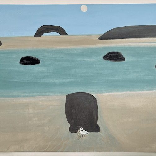 Finders Keepers, 2021 acrylic on canvas 30x40 in.