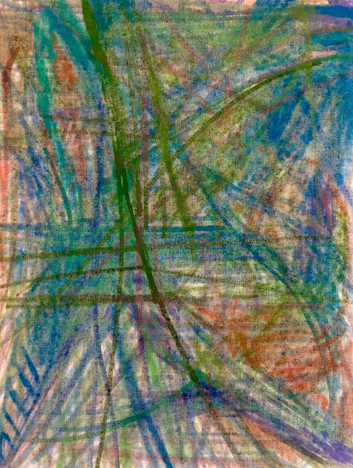 Canary in A Coal mine or Bellwether, 2025 16 x 12 inches acrylic on canvas