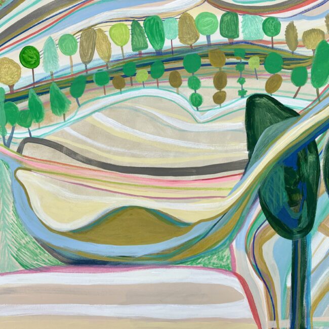 Opening My Favorite Present Today, 2025 24 x 36 in.